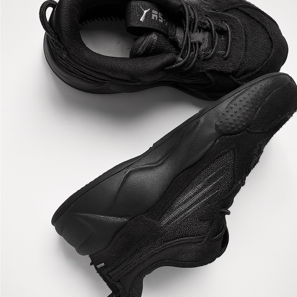 Puma Kids Sneakers All Black Size 8C – Comfortable Everyday Athletic Shoes